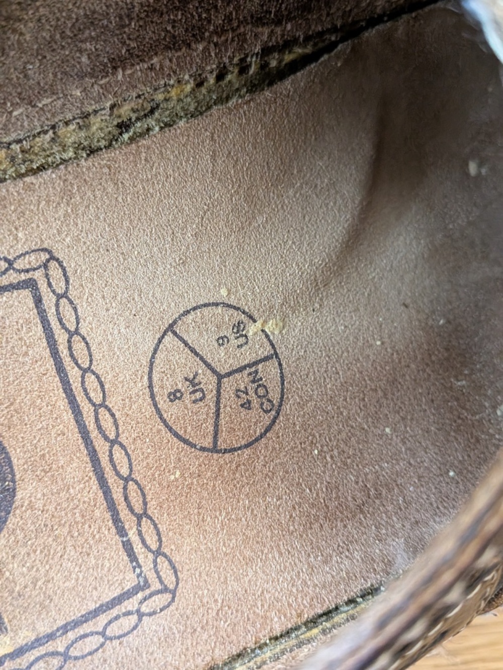 Dr. Martens England 8418 vintage 90's Y2K Chunky Sandals SlidesBark Grizzly 9 - Picture 4 of 9